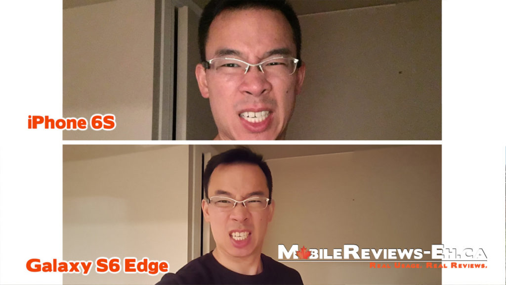 iPhone 6S vs. Galaxy S6 - Camera Comparison - Selfie Field of View