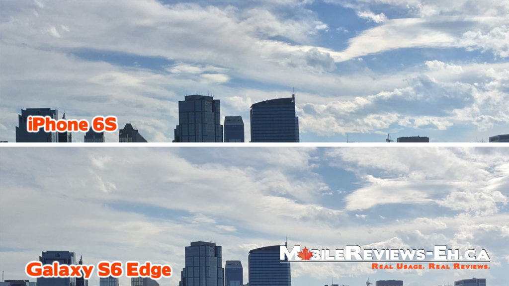 iPhone 6S vs. Galaxy S6 - Camera Comparison - Sky Color Comparison